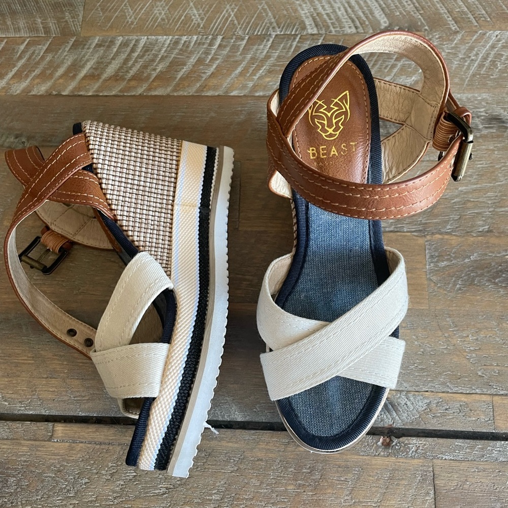 Summer wedge! Worn once!